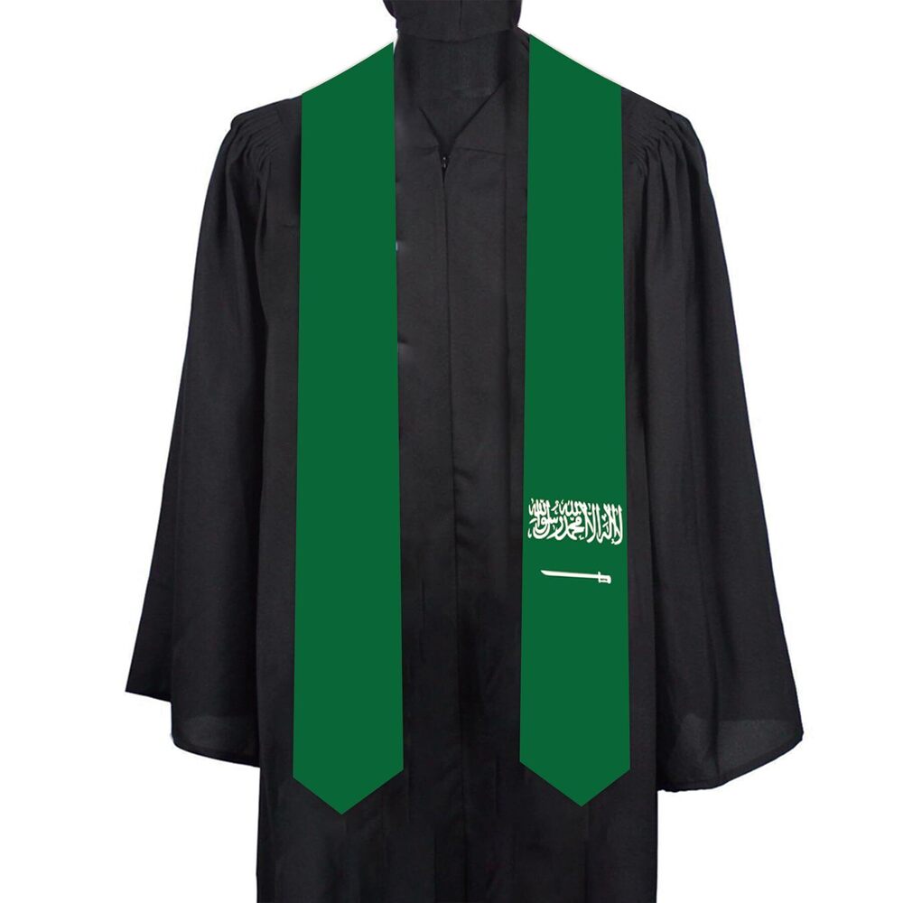 5928 Saudi Arabia Country flags Graduation Stole scarf Graduation Sash
